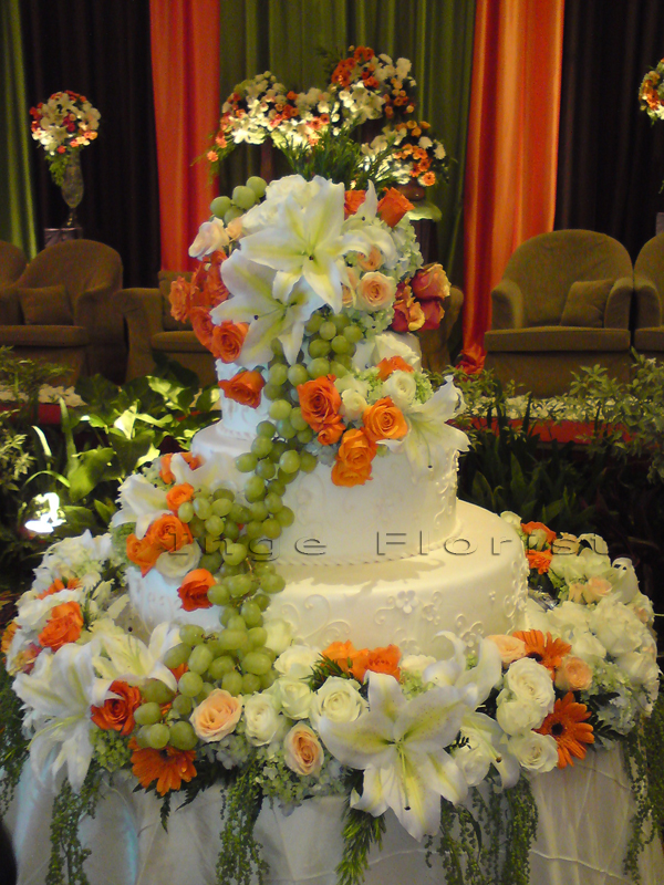 Kue Pengantin Inge Florist Wedding Decoration 