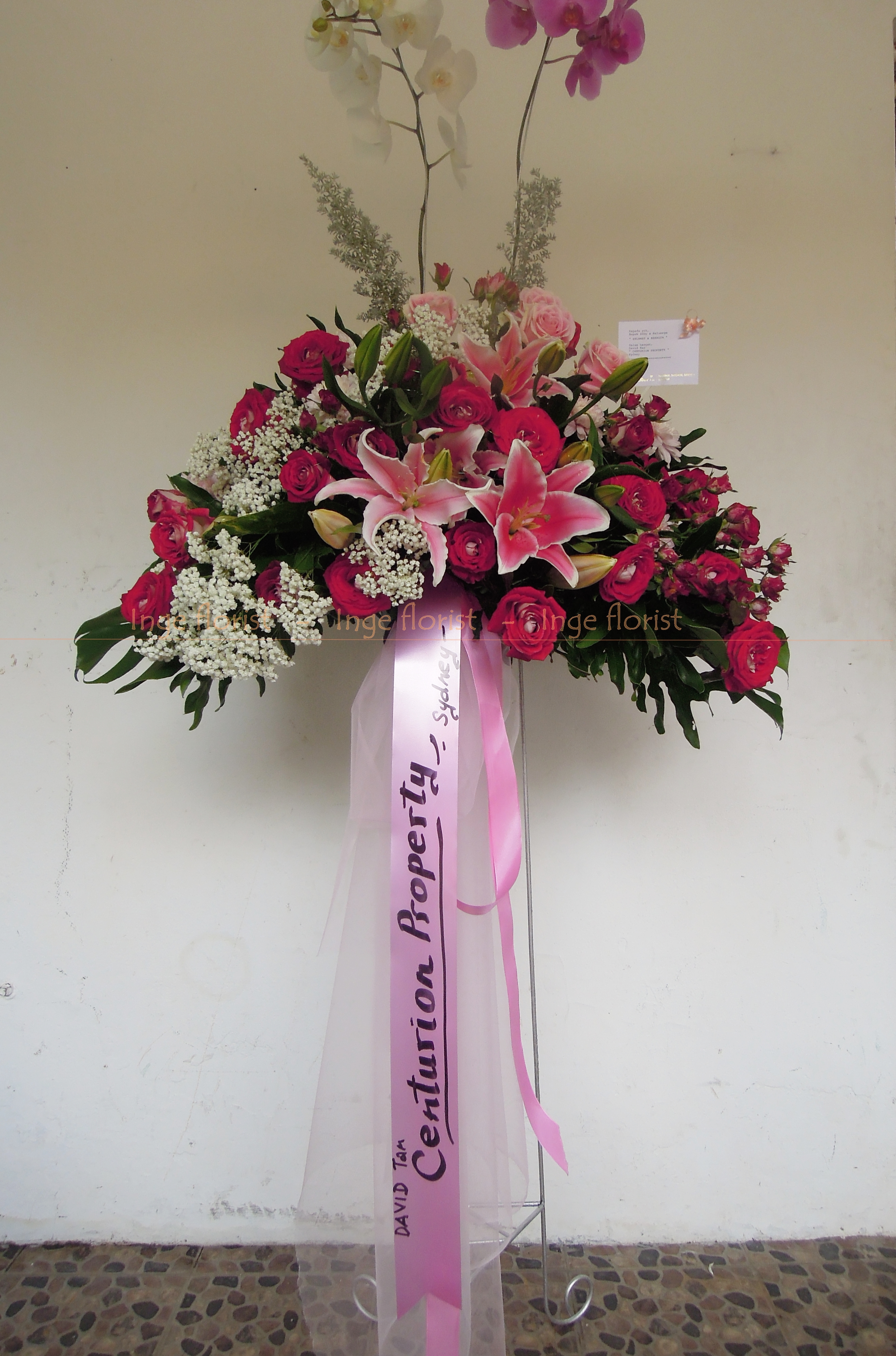 Standing Flower Congratulation Inge Florist  Wedding  